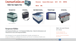 Desktop Screenshot of kompressorkuehlbox.com